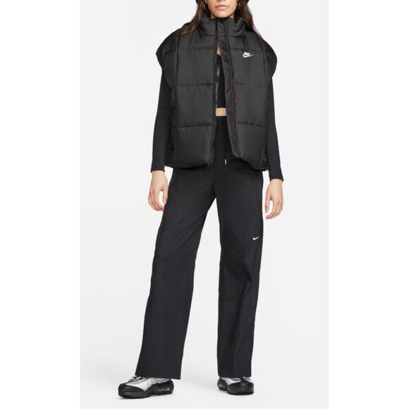 Nike Women’s Sportswear Classic Puffer Therma-FIT Loose Vest Black Size L - NEW - Picture 6 of 7